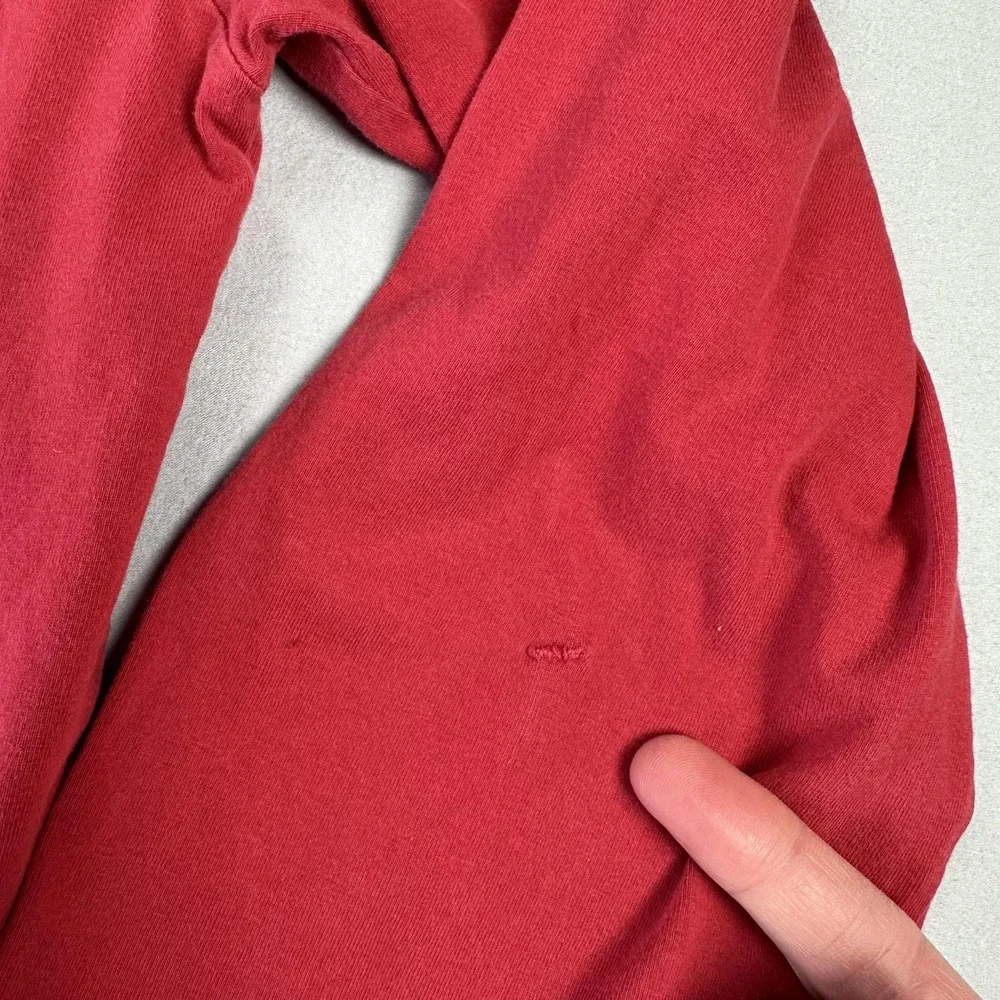 Polo Jeans Ralph Lauren Shirt Mens Large Red Long Sleeve 1967 Vintage Distressed